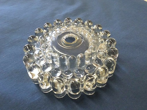 3051M Vtg 4" Fancy Glass Lamp