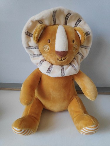 Peluche doudou lion orange - lion,