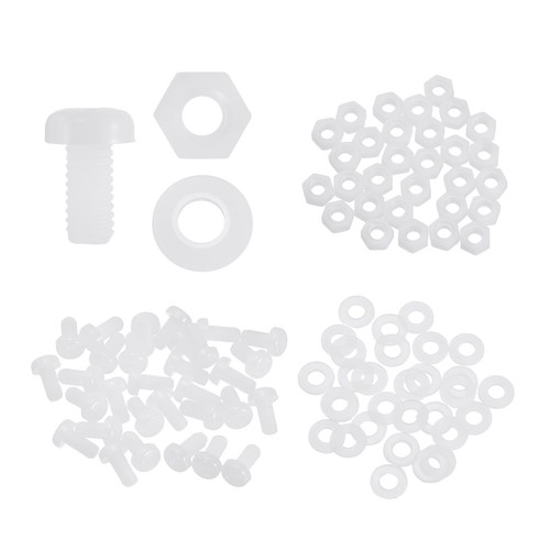 Boulons nylon m4x8mm avec - nylon,
