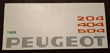 Dépliant publicitaire sur les PEUGEOT 204 / 404 / 504 de 1969