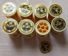 LOT DE 8 BOBINES  DE FIL  OR