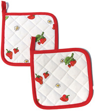 2X Gants De Cuisine Fraises