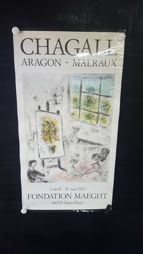 Affiche chagall 1977 - chagall,