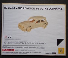 § maquette bois publicité jeep RENAULT