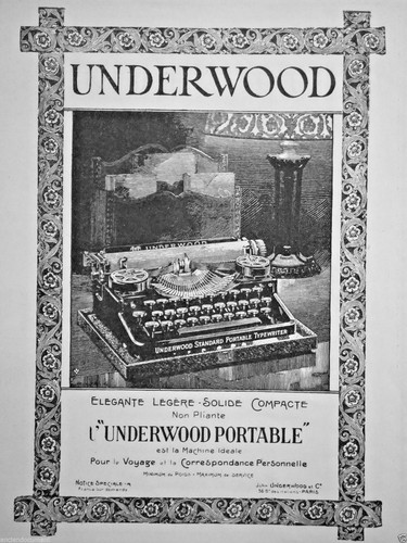 Publicité presse 1922 machine - publicitÉ,
