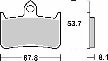 Plaquettes frein kh187 - plaquettes,