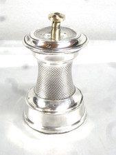 🇫🇷 ANCIEN PEUGEOT FRERES MOULIN A POIVRE METAL ARGENTE ART DE LA TABLE