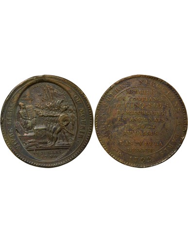 France monneron cinq sols au - france,
