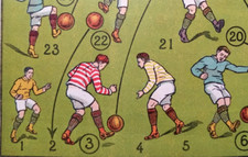 c. 1920 - ANCIEN PETIT PLATEAU JEU DE FOOTBALL - JJF - Vintage Jeu de l'oie