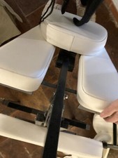 Chaise de Massage en Cuir Synthétique - Blanc Ivoire