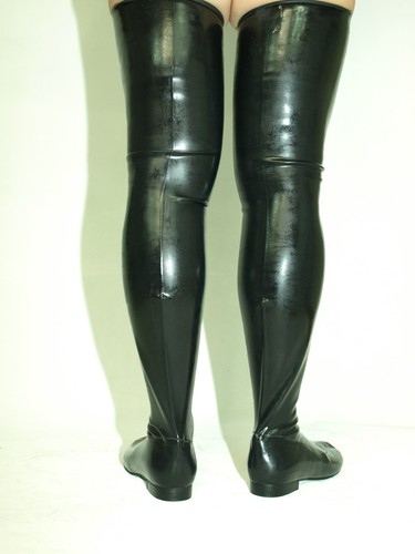 Bottes latex overkne - en,