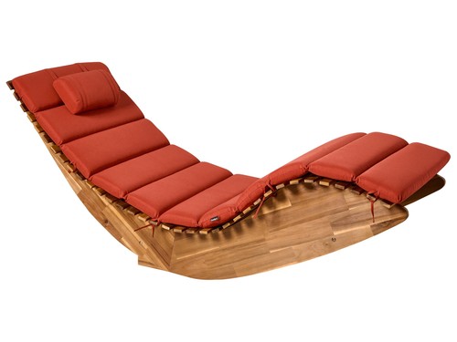 Chaise longue bascule de - à,