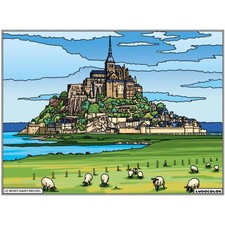 Coloriage - Mont Saint-Michel