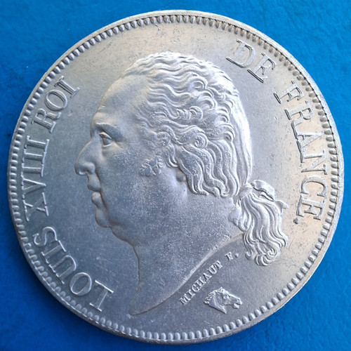Louis xviii écu - écu, 5