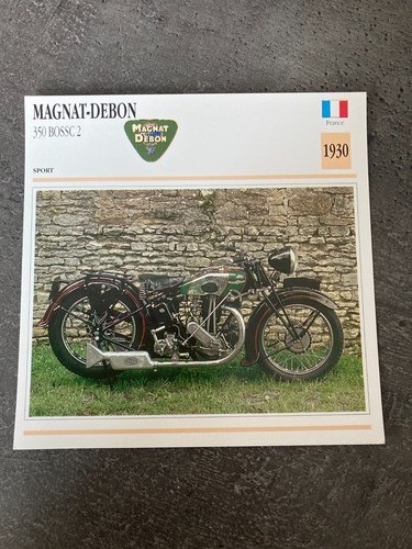 Carte fiche moto - carte, collection
