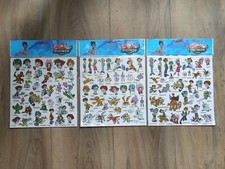 Lot 3 planche Stickers Digimon