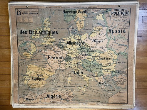 Carte scolaire vidal lablache - carte,