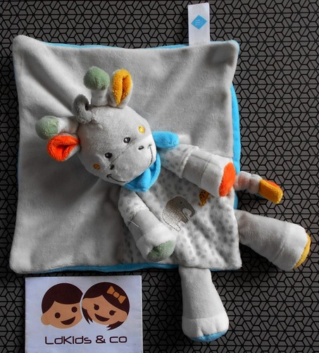 Doudou plat girafe tex baby - doudou,
