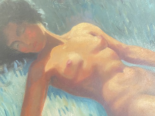 Huile sur panneau georges - panneau,