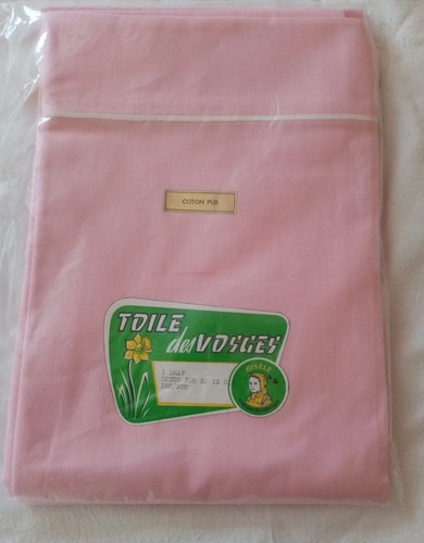 Drap plat ancien - coton, 180x300