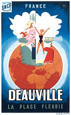 affiche poster  deauville