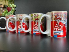 Rare : Ensemble de 4 mugs "Où est Charlie" Nestlé