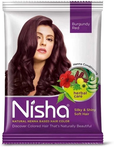Nisha bourgogne rouge henné - bourgogne,