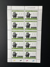 Comores 2007 / 2011 Mi. 3088 300F Leopold Sedar Senghor Président 1906 planche