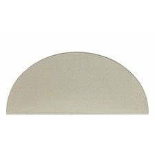 Plaque de propreté demi-lune adhésive en inox satiné - 150 x 300 mm BRICOZOR