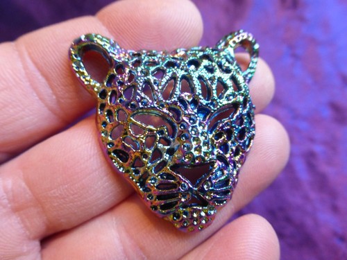 Pendentif panthère laiton - pendentif, en