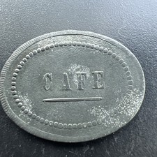 Jeton CAFÉ St Gobain, Chauny and Cirey, mines Saint-Bel, Rhône, TRÈS RARE