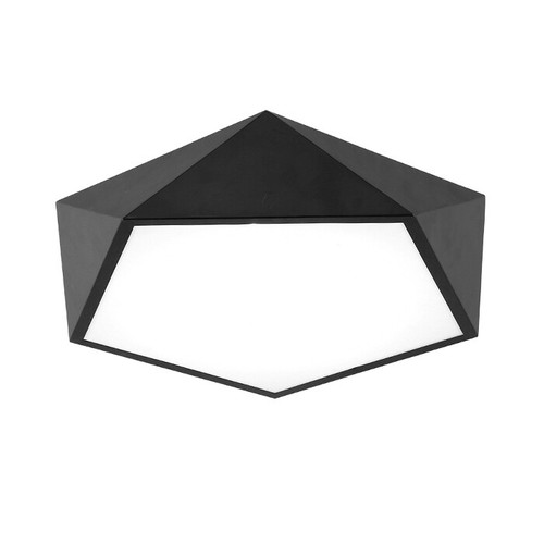 Plafonnier led noir - plafonnier, (40cm)