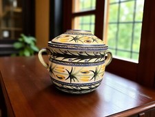 Quimper Keraluc, marmite en grès polychrome vintage vers 1960