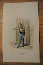 Gravure Uniforme fin XIXè par F.Philipoteaux - Gendarme Mobile 1849 