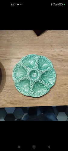 Assiette huîtres barbotine - assiette,