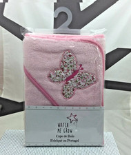 peignoir à capuche rose