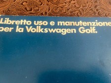 Volkswagen Golf Livret Voiture Utilisation Entretien Italy Original Vintage 81