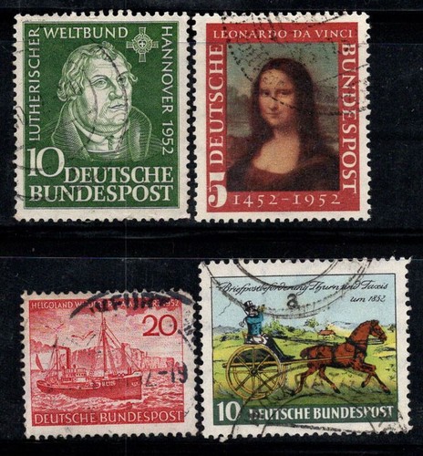 Allemagne bund 1952 oblitéré - allemagne,