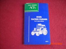 FICHES ACTA   RECUEIL  TRACTEURS   STANDARDS   2 ET 4  ROUES MOTRICES   1971