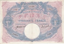 FRANCE - 50 FRANCS ROSE et BLEU TYPE 1889