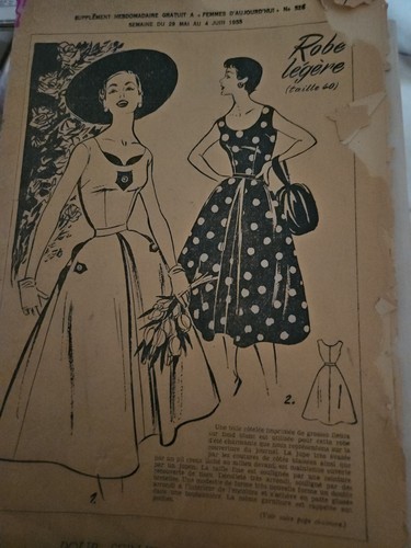 Ancien Patron Couture Femme