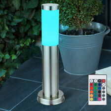 Design LED Extérieur Stand Lampe Luminaire RGB Télécommande Inox Jardin Cour