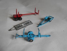 Majorette Série Rail Route Remorques Canoë Bateau Pieu Voitures de Course Années 60