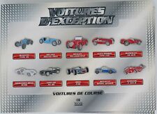 1990 collection EDITIONS ATLAS 10 PIN'S VOITURES  D'EXCEPTION DE COURSE au choix