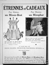 PUBLICITÉ MIROIR BROT POUR MADAME UN MIROPHARE POUR MONSIEUR