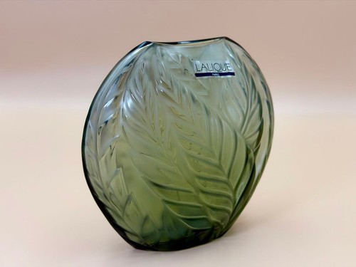 Lalique fougeres crystal vase - fougeres,