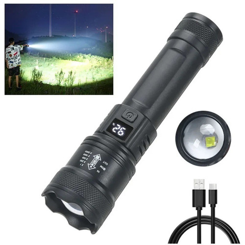 Lampe torche led 2000lm usb - lampe,