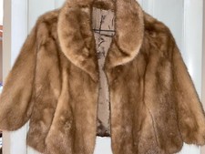 Two Vintage Fur Stoles Capes