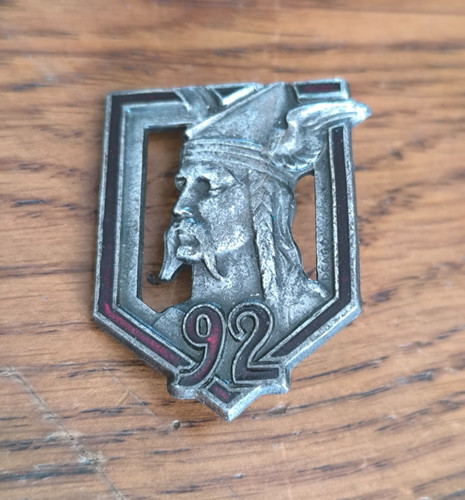Insigne ri régiment - insigne, 92°