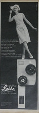 PUBLICITÉ PRESSE 1962 CAMERA LEICINA DE LEITZ SUPREMATIE MONDIALE DE L'OPTIQUE